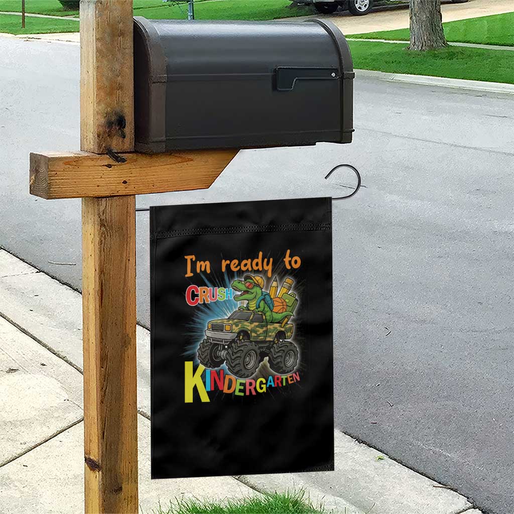 Im Ready To Crush Kindergarten Garden Flag Dinosaur Driving Truck Gift TS12 Print Your Wear