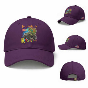 Im Ready To Crush Kindergarten Baseball Cap Dinosaur Driving Truck Gift TS12 Baseball Cap Universal Fit Purple Print Your Wear