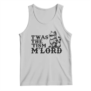Twas The Tism Funny Medieval Knight Cat Tank Top Armor Meme Fantasy Gift TS12 Ash Print Your Wear
