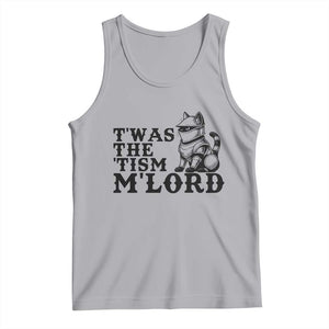 Twas The Tism Funny Medieval Knight Cat Tank Top Armor Meme Fantasy Gift TS12 Athletic Heather Print Your Wear