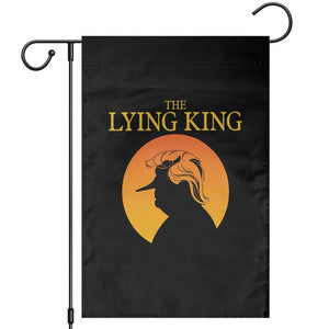 Funny The Lying King Long Nose Silhouette Garden Flag Vintage Political Satire Statement Gift TS12 Black Print Your Wear