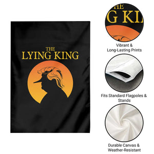 Funny The Lying King Long Nose Silhouette Garden Flag Vintage Political Satire Statement Gift TS12 Print Your Wear