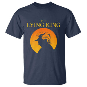 Funny The Lying King Long Nose Silhouette T Shirt Vintage Political Satire Statement Gift TS12 Navy Print Your Wear