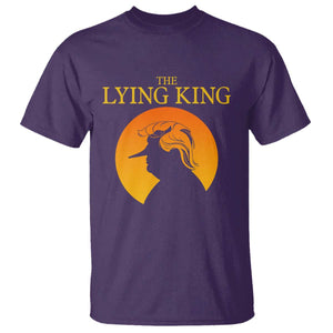 Funny The Lying King Long Nose Silhouette T Shirt Vintage Political Satire Statement Gift TS12 Purple Print Your Wear