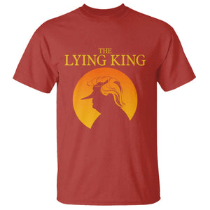 Funny The Lying King Long Nose Silhouette T Shirt Vintage Political Satire Statement Gift TS12 Red Print Your Wear