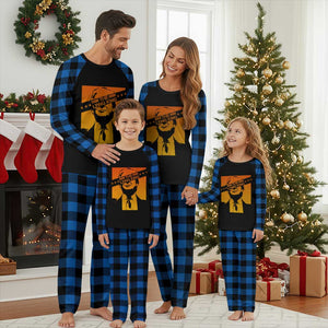The Lying King Political Satire Plaid Pajama Set Funny Bold Sarcastic Statement Gift TS12 Blue Plaid Print Your Wear