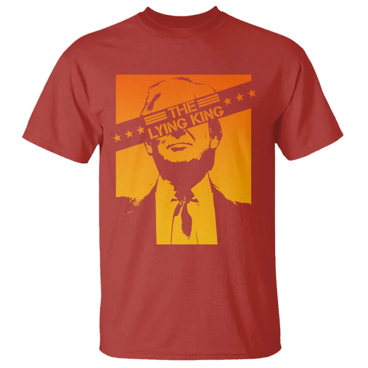 The Lying King Political Satire T Shirt Funny Bold Sarcastic Statement Gift TS12 Red Print Your Wear