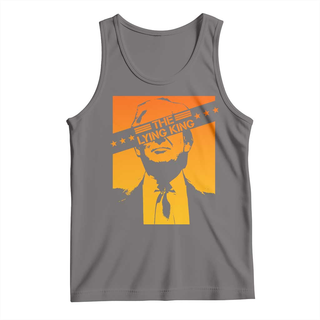 The Lying King Political Satire Tank Top Funny Bold Sarcastic Statement Gift TS12 Deep Heather Print Your Wear