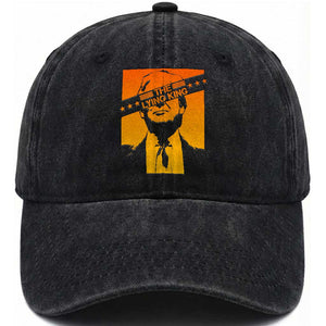 The Lying King Political Satire Washed Cotton Baseball Cap Funny Bold Sarcastic Statement Gift TS12 Print Your Wear