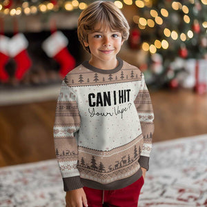 Funny Can I Hit Your Vape Quote Ugly Christmas Sweater Vaping Lover Gift TS12 Mocha Mousse Print Your Wear