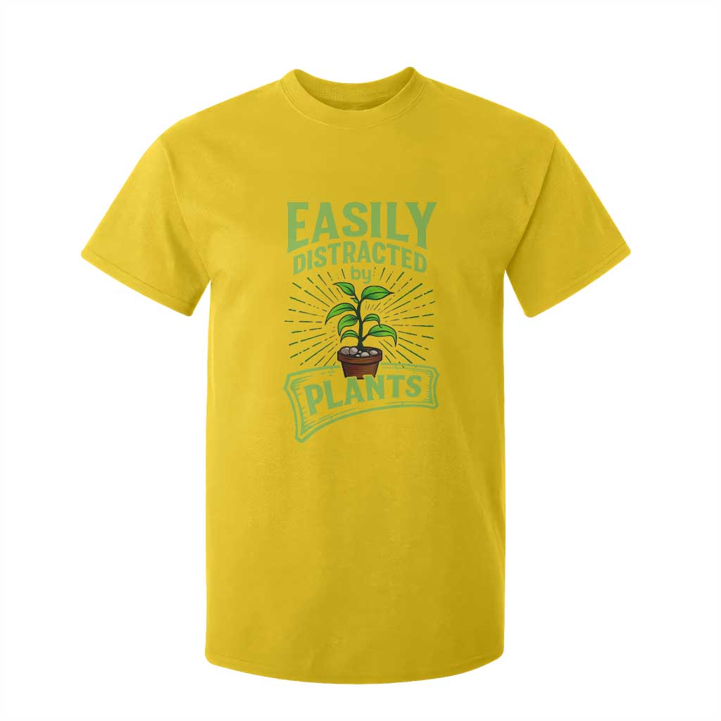 Easily Distracted By Plants T Shirt For Kid Funny Gardening Lover Gift TS12 Daisy Print Your Wear