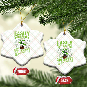 Easily Distracted By Plants Ceramic Ornament Funny Gardening Lover Gift TS12 Print Your Wear