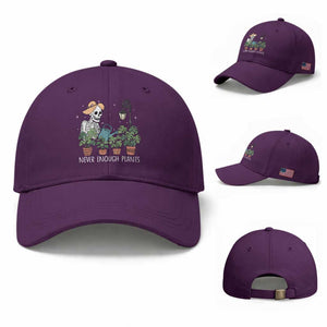 Skeleton Monstera Lover Baseball Cap Never Enough Plants TS12 Baseball Cap Universal Fit Purple Print Your Wear