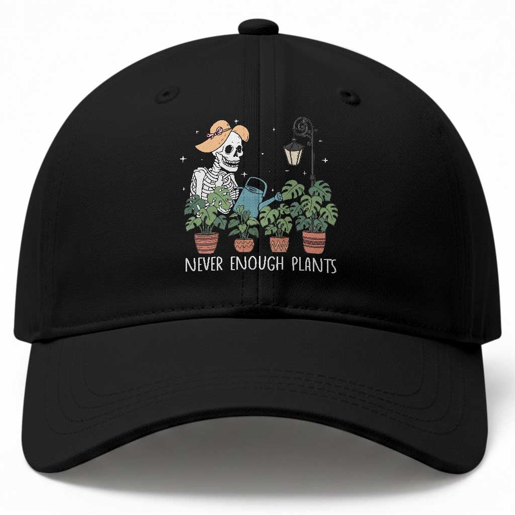 Skeleton Monstera Lover Baseball Cap Never Enough Plants TS12 Print Your Wear