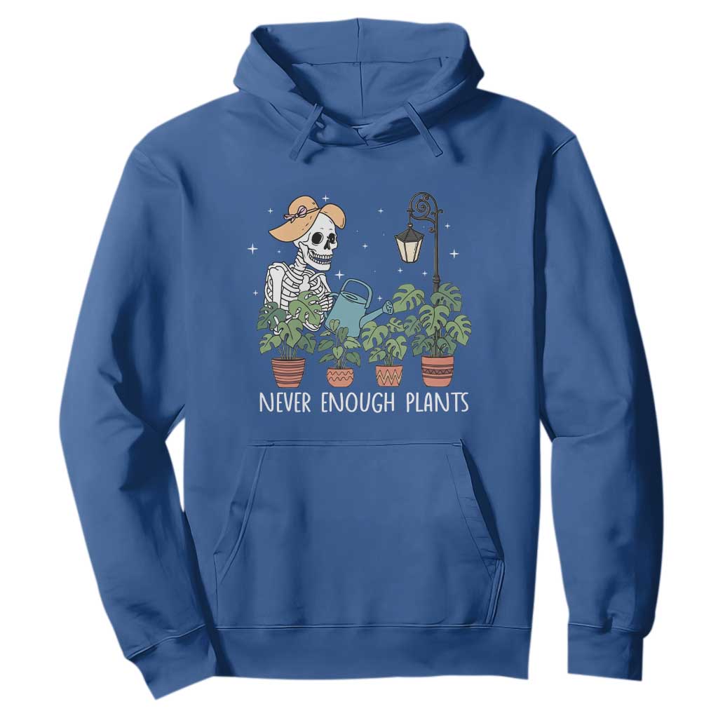 Skeleton Monstera Lover Hoodie Never Enough Plants TS12 Royal Blue Print Your Wear