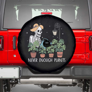 Skeleton Monstera Lover Spare Tire Cover Never Enough Plants TS12 Black Print Your Wear