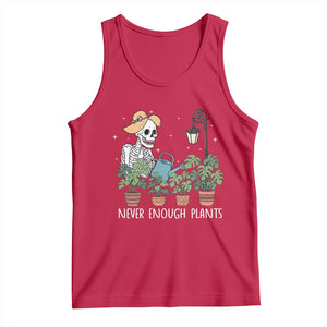 Skeleton Monstera Lover Tank Top Never Enough Plants TS12 Red Print Your Wear