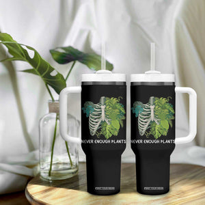 Monstera Plant Body Skeleton Tumbler With Handle Never Enough Plants TS12 Print Your Wear
