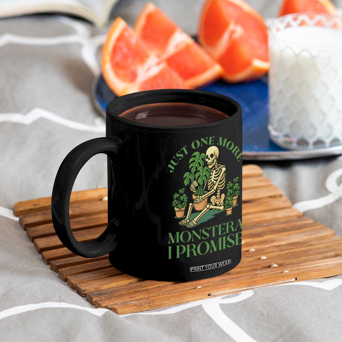 Just One More Monstera Coffee Mug Skeleton Plant Lover Gift TS12 Print Your Wear