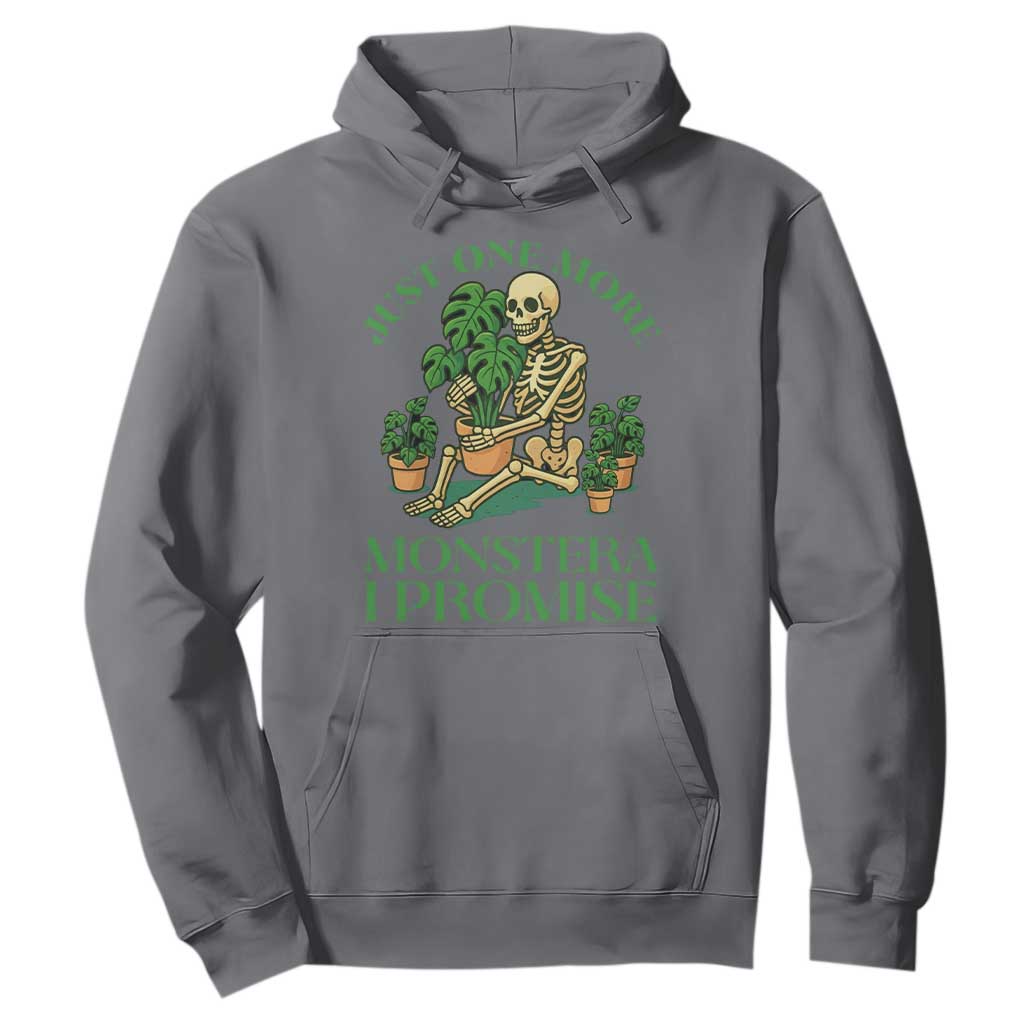 Just One More Monstera Hoodie Skeleton Plant Lover Gift TS12 Charcoal Print Your Wear
