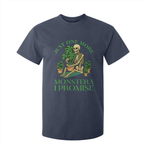 Just One More Monstera T Shirt For Kid Skeleton Plant Lover Gift TS12 Navy Print Your Wear