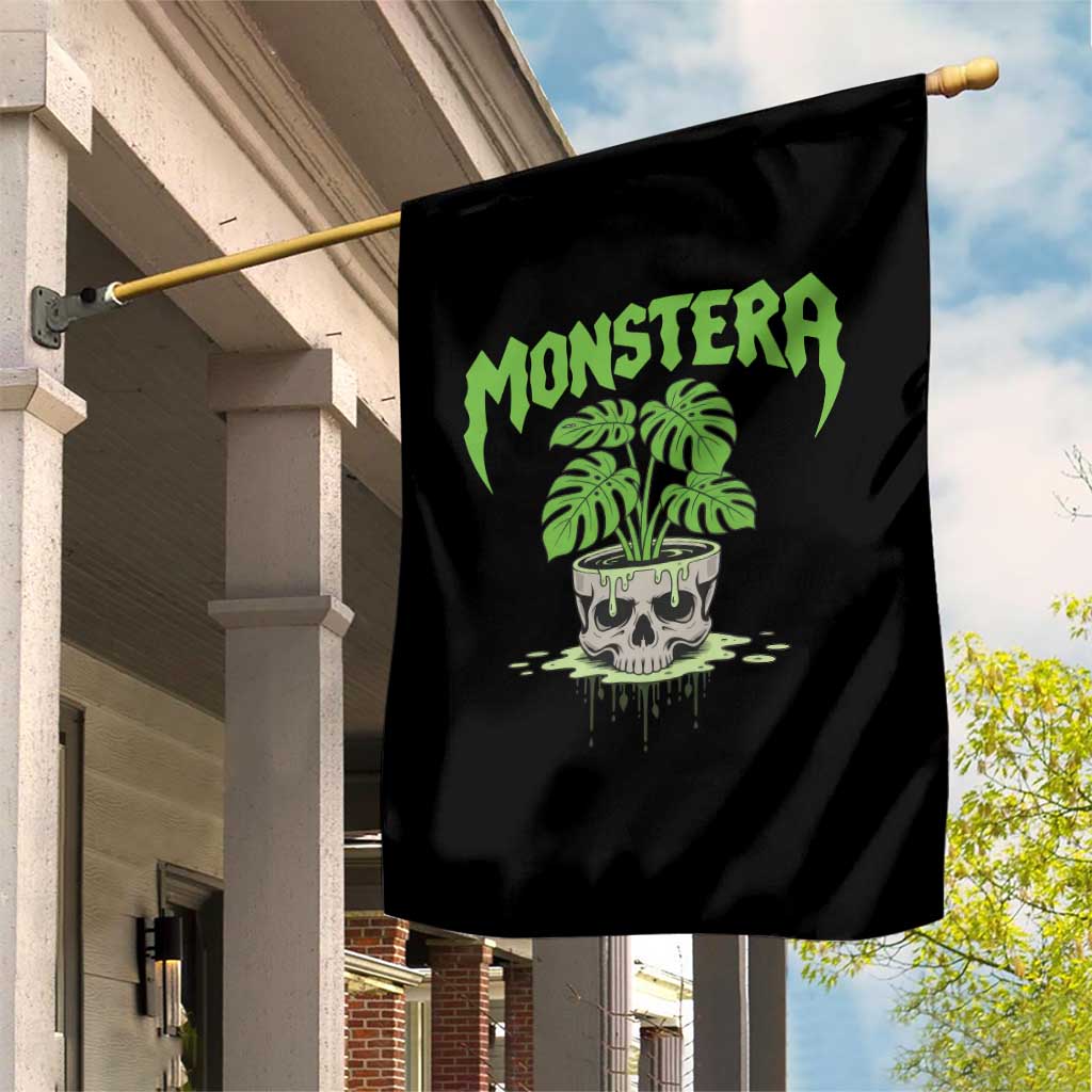 Monstera Lover Houseplant Gift Garden Flag Skull Plant Pot Graphic TS12 Print Your Wear