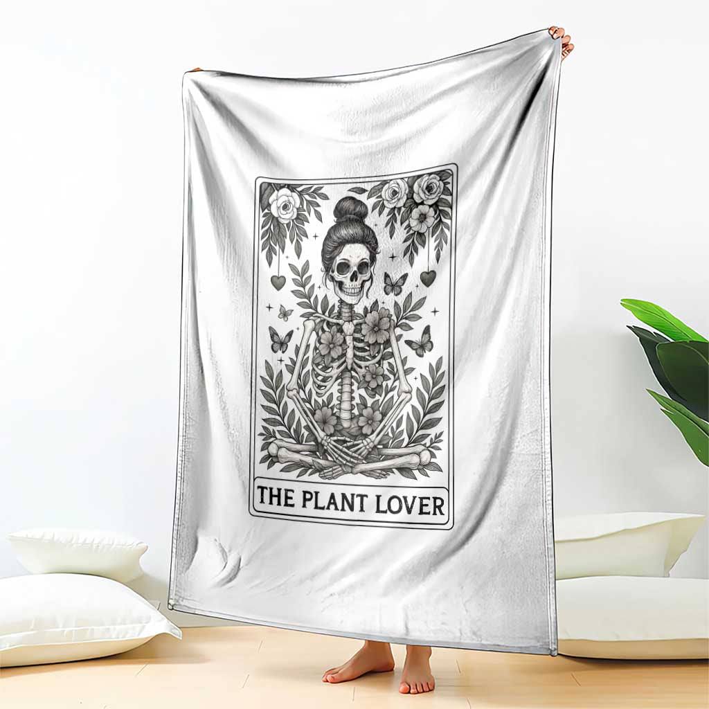 Dark Humor Tarot Card Plant Lover Gift Throw Blanket TS12 Print Your Wear