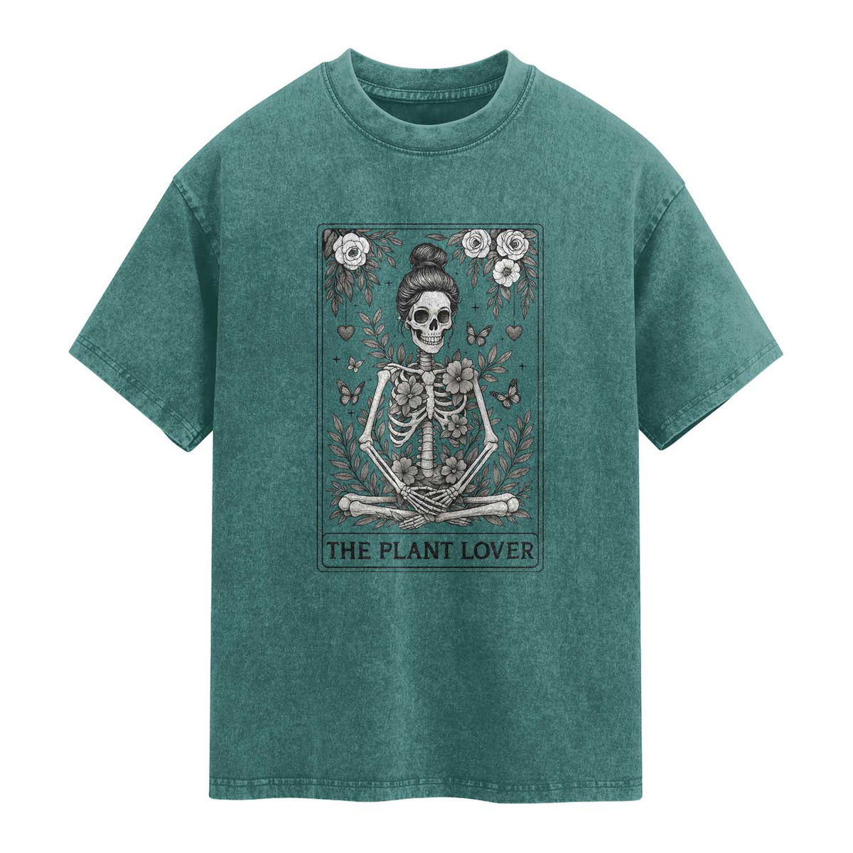 Dark Humor Tarot Card Plant Lover Gift Washed Cotton T-Shirt