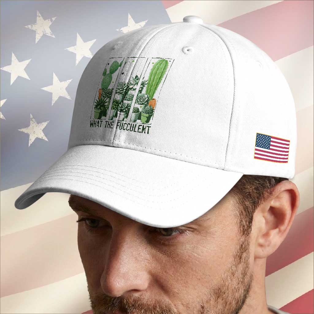 Funny Cactus Plant Lover Baseball Cap What The Fucculent TS12 Print Your Wear
