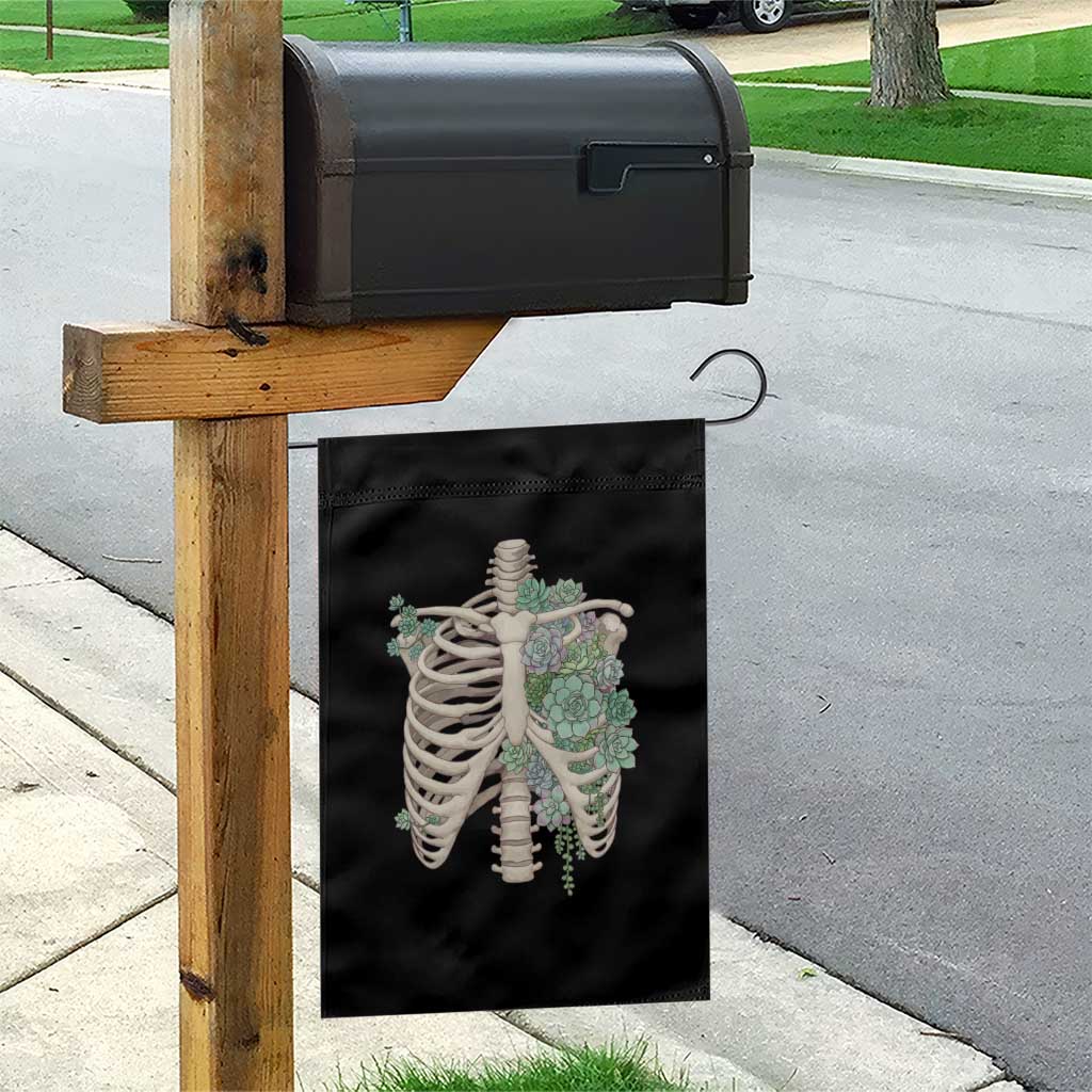 Succulent Body Skeleton Garden Flag Creepy Plant Lover Gift TS12 Print Your Wear