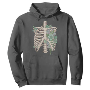 Succulent Body Skeleton Hoodie Creepy Plant Lover Gift TS12 Dark Heather Print Your Wear