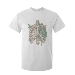 Succulent Body Skeleton T Shirt For Kid Creepy Plant Lover Gift TS12 White Print Your Wear