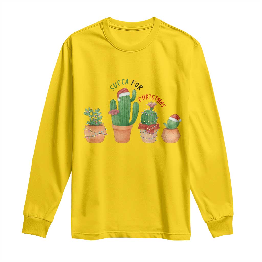 Funny Succulent Plant Lover Gift Long Sleeve Shirt Succa For Christmas TS12 Daisy Print Your Wear