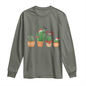 Funny Succulent Plant Lover Gift Long Sleeve Shirt Succa For Christmas TS12 Military Green Print Your Wear