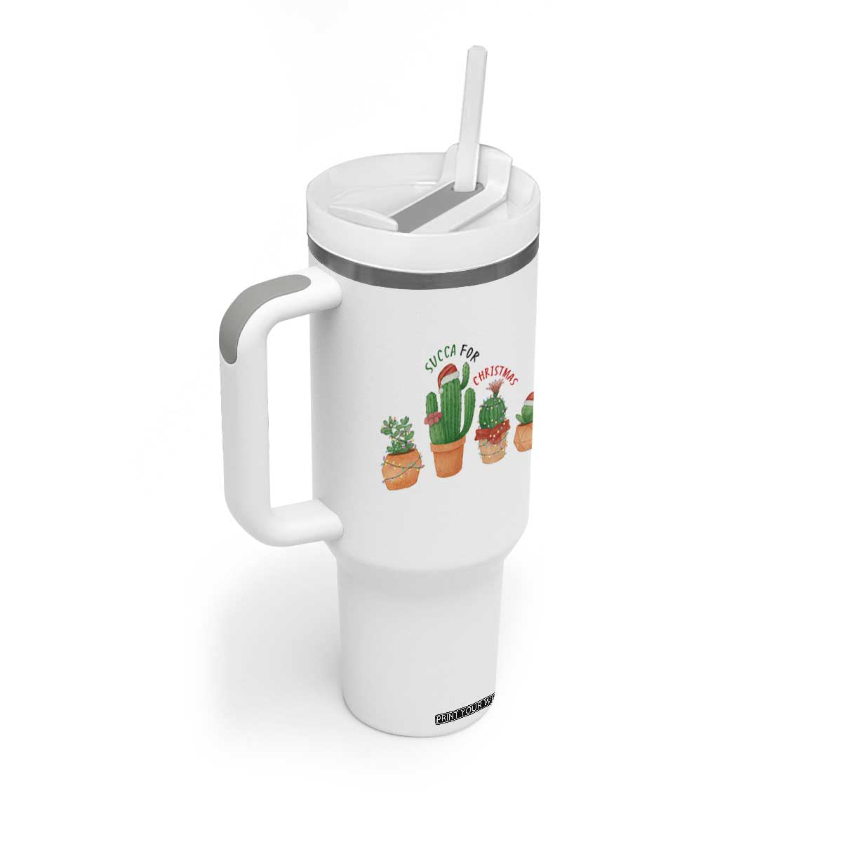 Funny Succulent Plant Lover Gift Tumbler With Handle Succa For Christmas TS12 Print Your Wear
