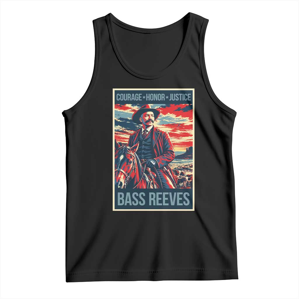 Bass Reeves Wild West Lawman Cowboy Tank Top Deputy Marshal Hero Vintage Poster Graphic