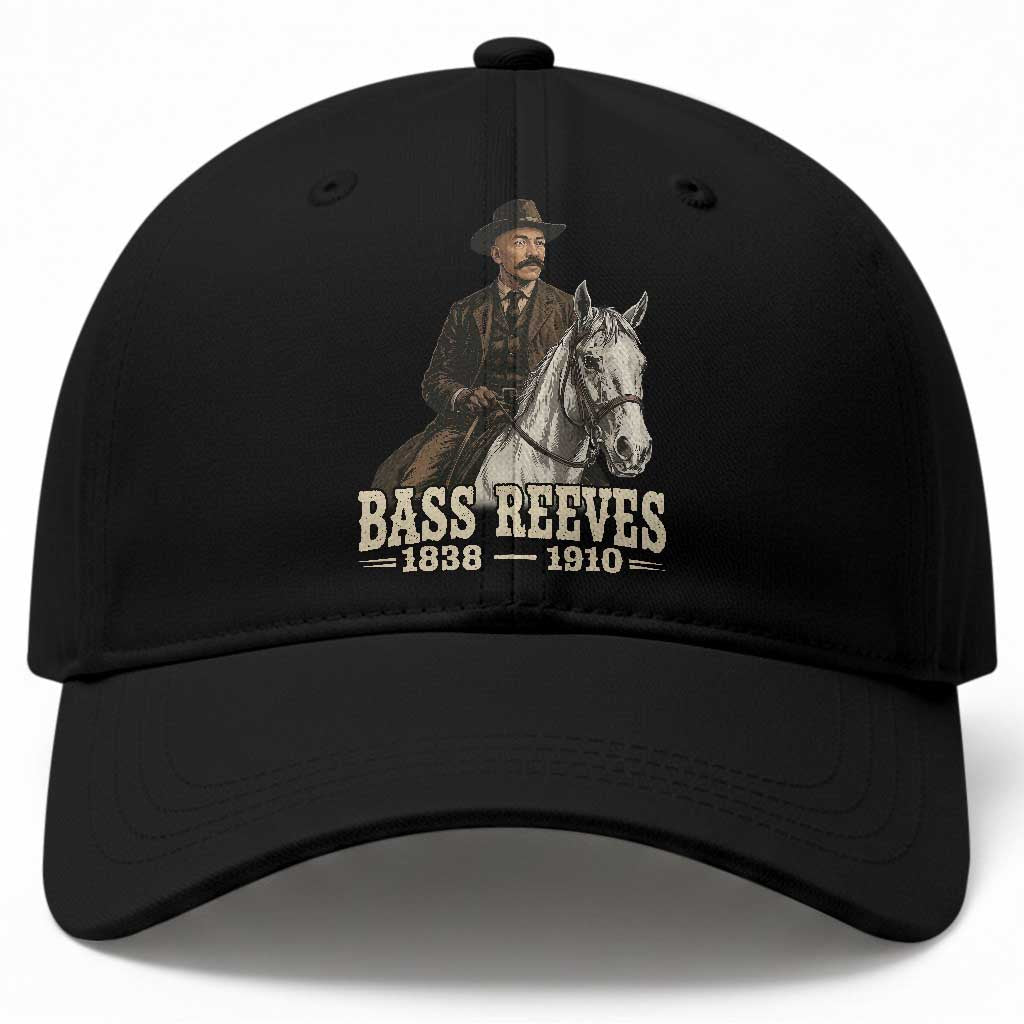 Vintage Bass Reeves First Black US Deputy Marshal Baseball Cap Legendary Western Lawman History