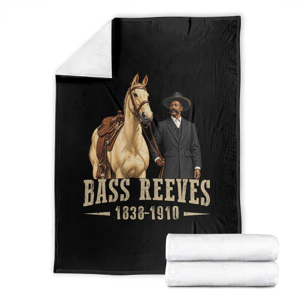 Bass Reeves US Deputy Marshal Throw Blanket First Black Legendary Western Lawman History