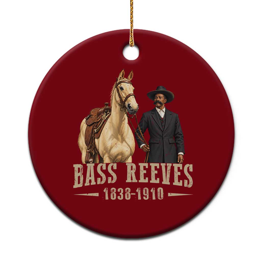 Bass Reeves US Deputy Marshal Ceramic Ornament First Black Legendary Western Lawman History