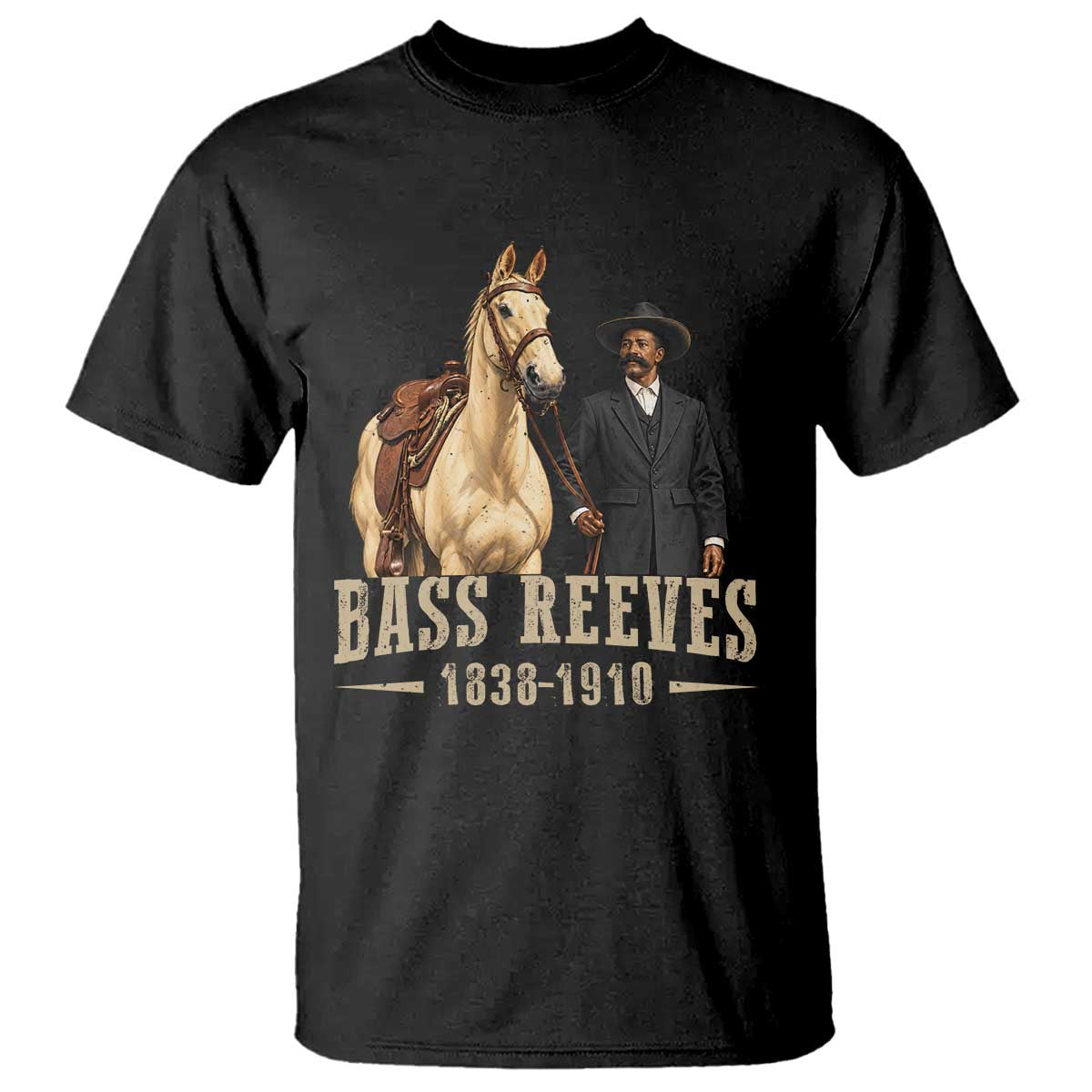Bass Reeves US Deputy Marshal T Shirt First Black Legendary Western Lawman History