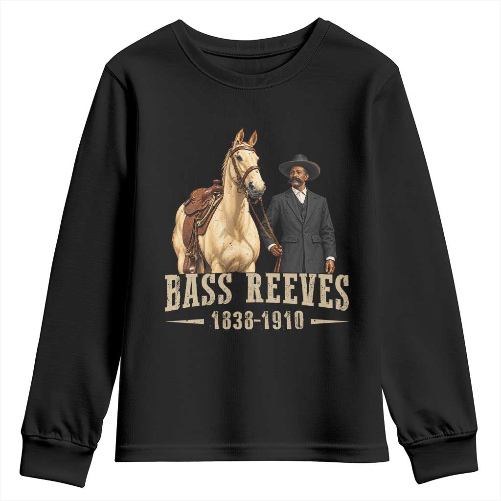 Bass Reeves US Deputy Marshal Youth Sweatshirt First Black Legendary Western Lawman History