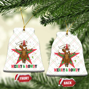 Merry And Rowdy Kwanzaa Santa Cowboy Christmas Gift Ceramic Ornament TS12 Print Your Wear