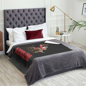 Happy Kwanzaa Throw Blanket Rodeo Black Santa African American Holiday Gift TS12 Print Your Wear