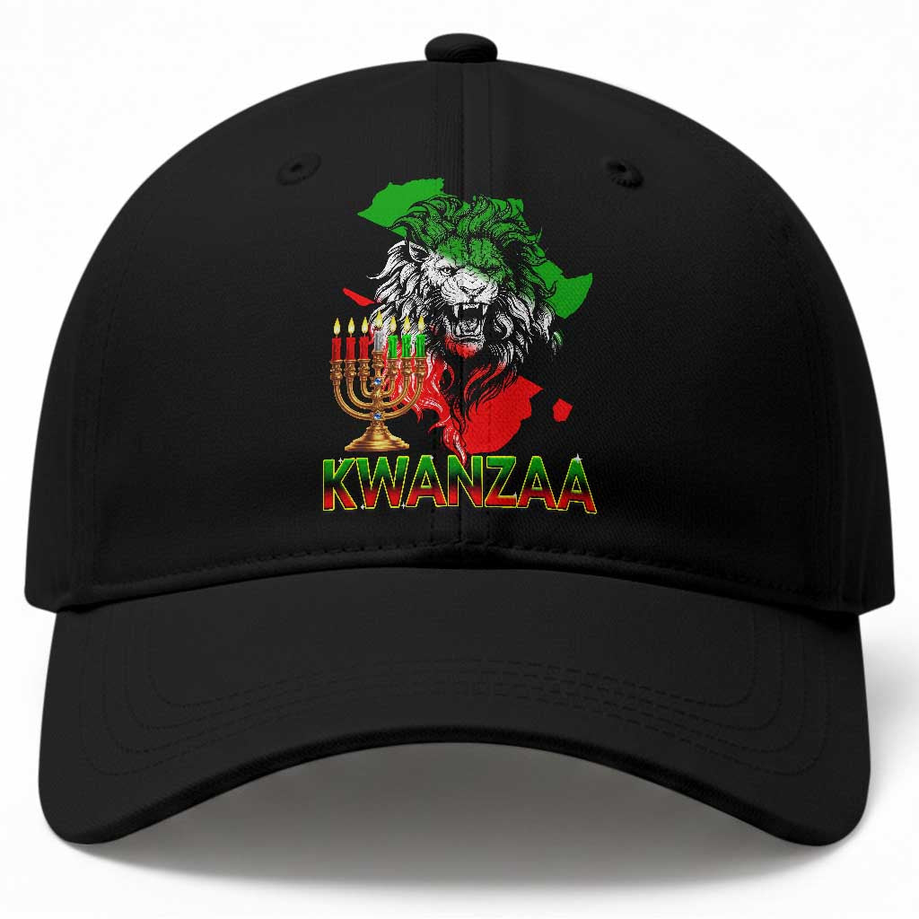 King Lion Of Africa Kwanzaa Map Baseball Cap Heritage Pride Gift TS12 Print Your Wear