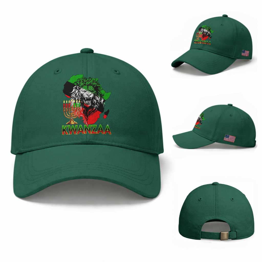 King Lion Of Africa Kwanzaa Map Baseball Cap Heritage Pride Gift TS12 Baseball Cap Universal Fit Irish Green Print Your Wear