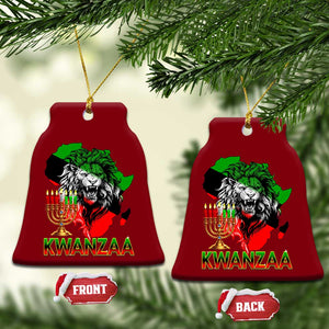 King Lion Of Africa Kwanzaa Map Ceramic Ornament Heritage Pride Gift TS12 Print Your Wear