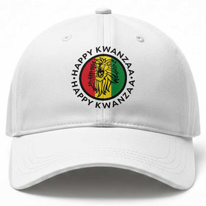 Happy Kwanzaa King Lion Of Africa Heritage Gift Baseball Cap TS12 Print Your Wear