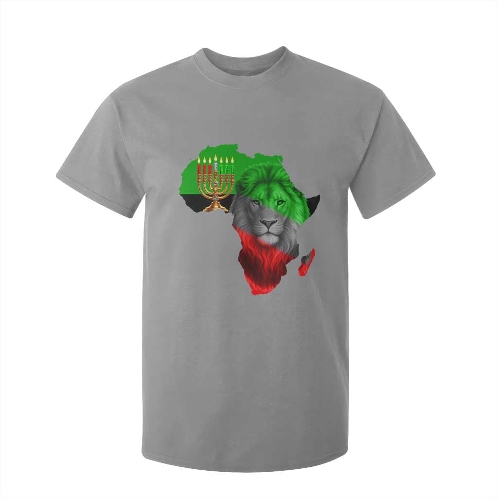 Happy Kwanzaa Lion T Shirt For Kid African Heritage Pride Gift For Men TS12 Sport Gray Print Your Wear