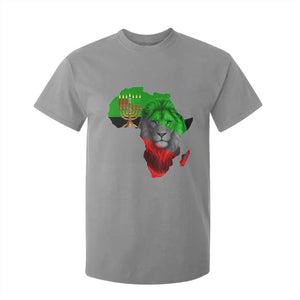 Happy Kwanzaa Lion T Shirt For Kid African Heritage Pride Gift For Men TS12 Sport Gray Print Your Wear