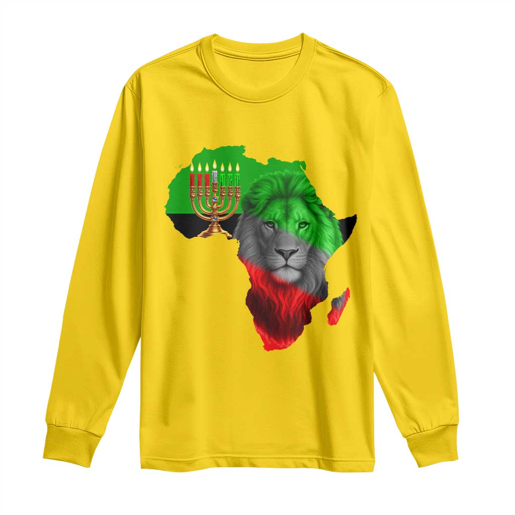 Happy Kwanzaa Lion Long Sleeve Shirt African Heritage Pride Gift For Men TS12 Daisy Print Your Wear